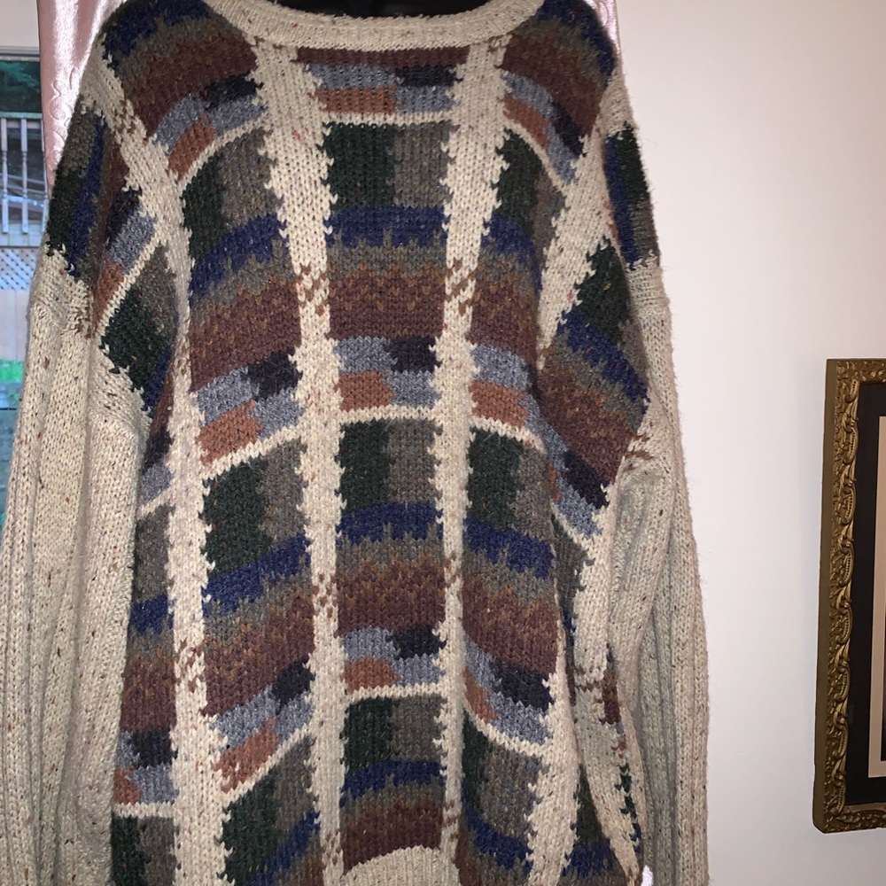 Vintage geometric sweater